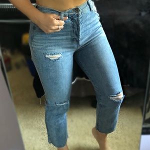 KENDALL + KYLIE  Icon High Rise Straight Jeans